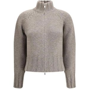 Magda Butrym, Dames, Truien, Beige, Maat: S Leer,