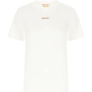 Marni, Dames, Tops, Wit, Maat: M Katoen,