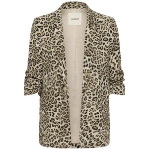 Soaked in Luxury - SLShirley Printed Blazer - Bruin - Dames