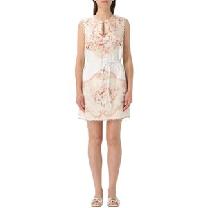 Twinset, Dames, Jurken, Veelkleurig, Maat: L Linnen,