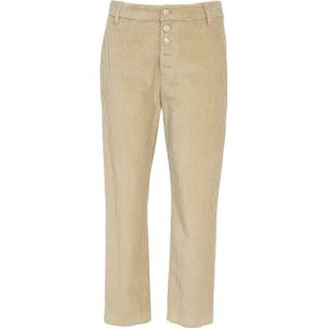 Dondup, Dames, Broeken, Beige, Maat: W29 Corduroy,