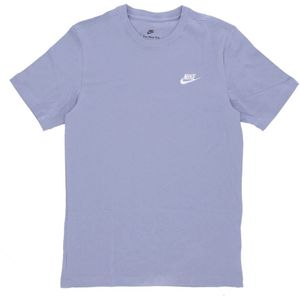 Nike - Elegante Club Tee - T-shirt - Blauw - 100% Katoen