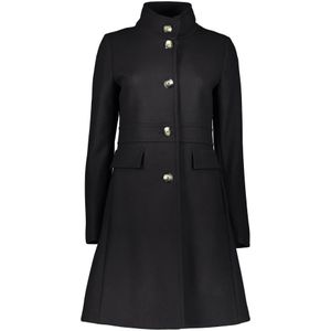 Herno, Dames, Mantels, Zwart, Maat: S Wol,