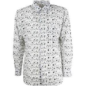 Comme des Garçons, Heren, Overhemden, Wit, Maat: L Katoen,