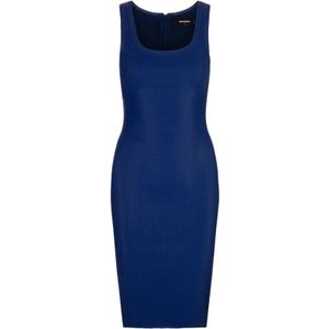 Dsquared2, Dames, Jurken, Blauw, Maat: L Viscose,