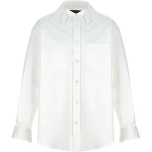 Gucci, Heren, Overhemden, Wit, Maat: L