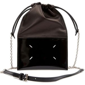 Maison Margiela, Dames, Tassen, Zwart, Maat: ONE Size Leer,