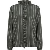 MOS Mosh - Mmbilly Stripe Shirt - Blouse - Groen - Gestreept
