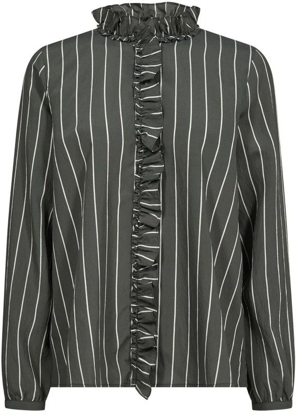 MOS Mosh - Mmbilly Stripe Shirt - Blouse - Groen - Gestreept