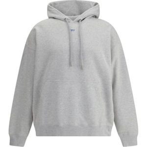 Off White, Heren, Sweatshirts & Hoodies, Wit, Maat: L Katoen,