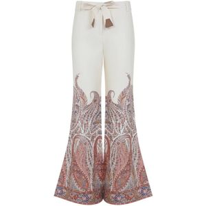 Zimmermann - Multicolor - Broek - Dames - Linnen