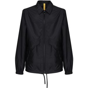 Moncler, Heren, Jassen, Blauw, Maat: M Nylon,