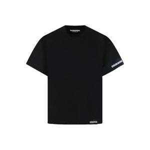 Dsquared2 Casual T-Shirt , Black , Heren , Maat: L