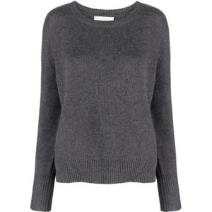 Lisa Yang, Dames, Truien, Grijs, Maat: XS Kasjmier,