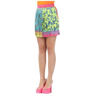Versace Jeans Couture, Dames, Rokken, Veelkleurig, Maat: XS Poliester,