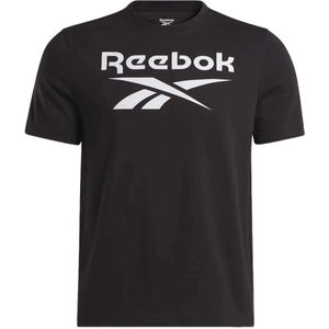 Reebok, Heren, Tops, Zwart, Maat: S