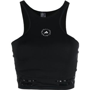 Adidas by Stella McCartney, Dames, Tops, Zwart, Maat: XS Spandex,