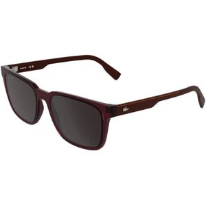 Lacoste - L6077S - Zonnebril - Bordeaux - Transparant - Met Donkere Glazen