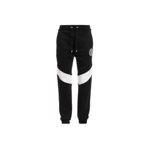 Balmain Zwarte Multikleur Sweatpants , Black , Heren , Maat: S