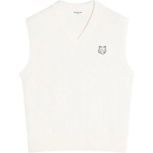 Maison Kitsuné, Heren, Truien, Beige, Maat: L