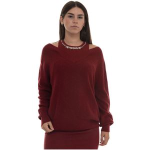 Liu Jo, Dames, Truien, Rood, Maat: L Wol,