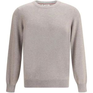 Brunello Cucinelli, Heren, Truien, Bruin, Maat: 3XL Kasjmier,