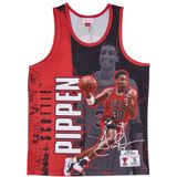 Mitchell & Ness - Chicago Bulls NBA Scottie Pippen - Mesh-Jersey - Rood en Zwart