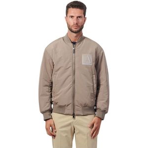 Armani Exchange, Heren, Jassen, Beige, Maat: 2XL Poliester,