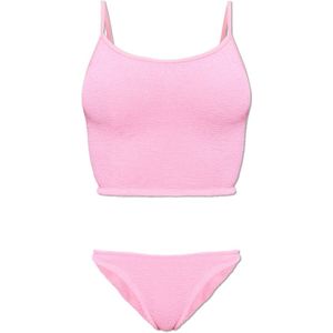 Hunza G, Dames, Badkleding, Roze, Maat: ONE Size Tweed,