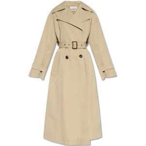 Alexander McQueen, Dames, Mantels, Beige, Maat: S Katoen,