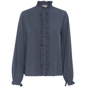 Cream, Dames, Blouses & Shirts, Blauw, Maat: M