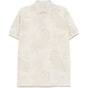 Etro, Heren, Tops, Beige, Maat: M Katoen,