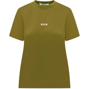 Msgm, Dames, Tops, Groen, Maat: S Katoen,