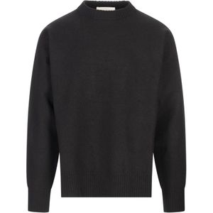 Jil Sander, Heren, Sweatshirts & Hoodies, Zwart, Maat: M Wol,