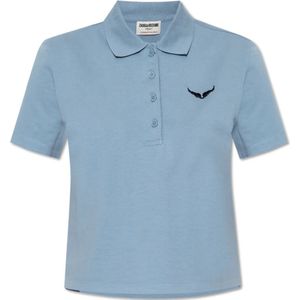 Zadig & Voltaire, Dames, Tops, Blauw, Maat: M Katoen,