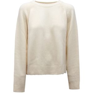 Max Mara, Dames, Truien, Wit, Maat: L Wol,