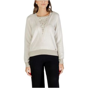 Liu Jo, Dames, Truien, Wit, Maat: XL Viscose,