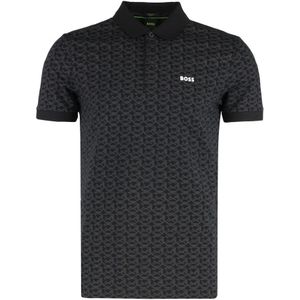 Hugo Boss - Polo Shirt - Blauw - Katoen/Elastaan