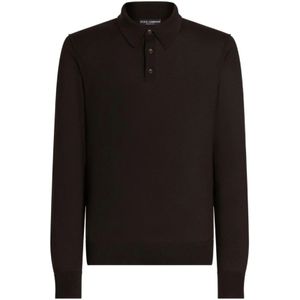 Dolce & Gabbana, Heren, Truien, Bruin, Maat: M Kasjmier,