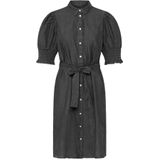 Ichi, Dames, Jurken, Zwart, Maat: XS Katoen,