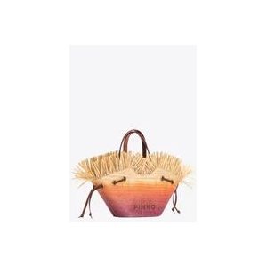 Pinko Kleine Pagoda Shopper in Fucsia , Multicolor , Dames , Maat: ONE Size