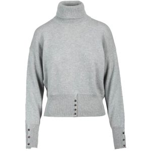 Slowear, Dames, Truien, Grijs, Maat: XS Wol,