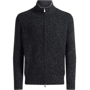 Gran Sasso, Heren, Truien, Zwart, Maat: L Wol,