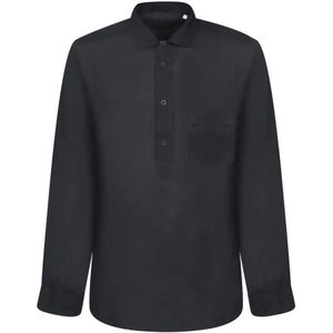 Dell'oglio, Heren, Overhemden, Zwart, Maat: XL