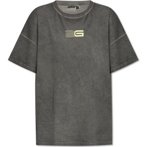 Gestuz, Dames, Tops, Grijs, Maat: S Katoen,