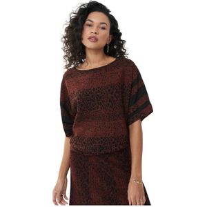 Joseph Ribkoff, Dames, Blouses & Shirts, Bruin, Maat: XL