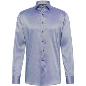 Eterna, Heren, Overhemden, Blauw, Maat: 2XL