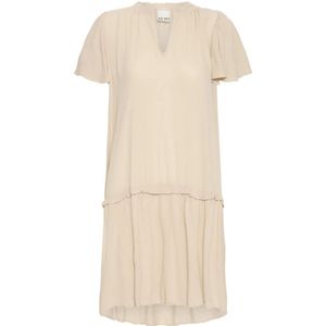 Ichi, Dames, Jurken, Beige, Maat: L Viscose,