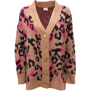 Sun68, Dames, Truien, Veelkleurig, Maat: M Wol,