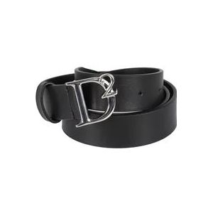 Dsquared2 Belts , Black , Heren , Maat: 90 CM